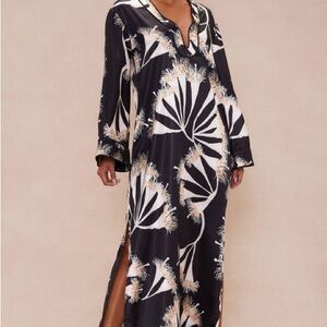 Isla Satin Maxi Kaftan Dress
